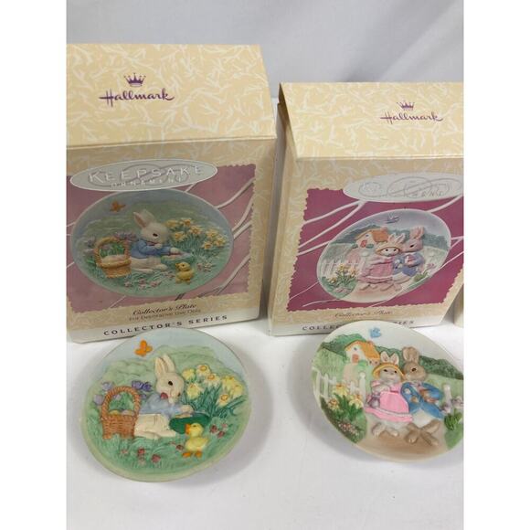 Hallmark Keepsake Ornament Bundle of 3 Easter Plates - Picture 2 of 3